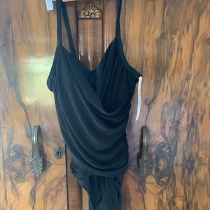 Black wrap bathing suit
